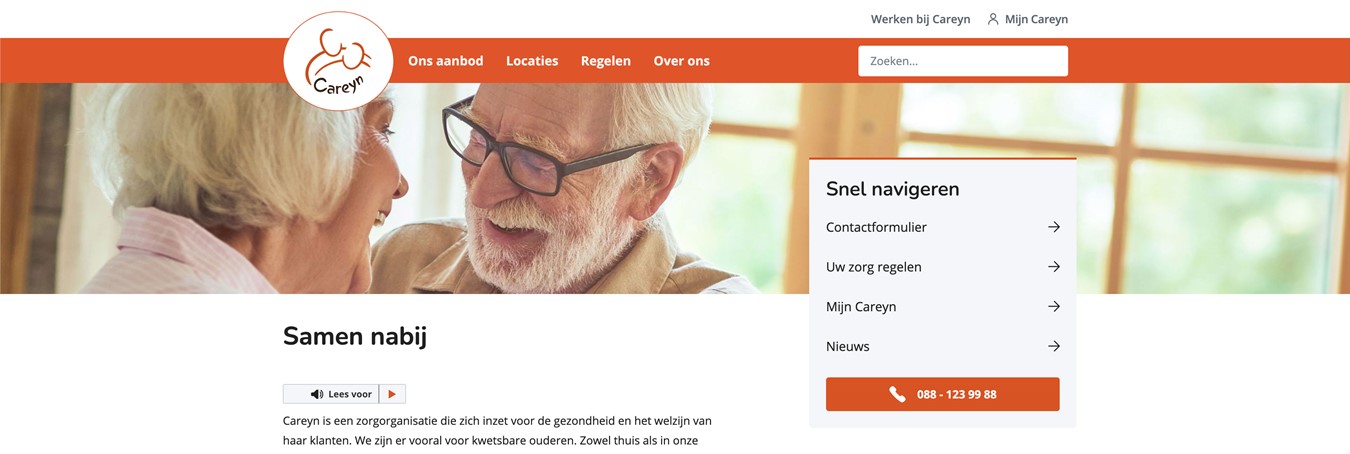Careyn.nl website