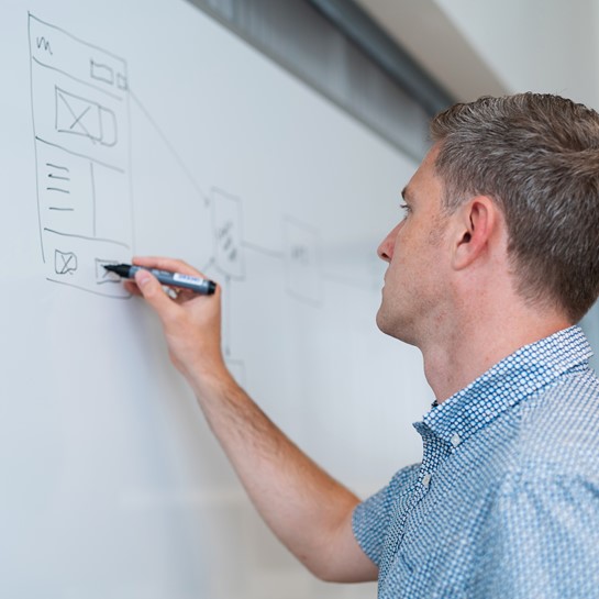 Xuntos schets whiteboard LR