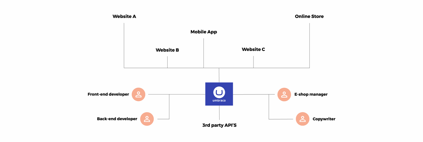 Umbraco heartcore CMS Flowchart